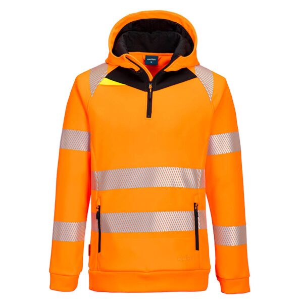 DX482 DX4 Hi-Vis 1/4 Zip Hoodie Thumbnail